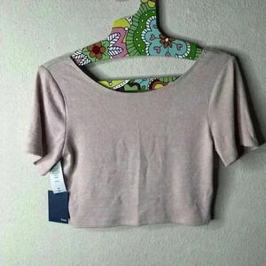 Wilfred free Kaia Camille crop back scoop top sz S NWT